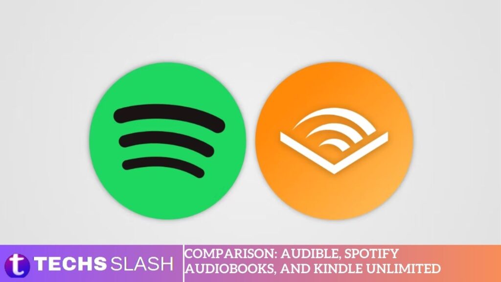 Comparison Audible, Spotify Audiobooks, and Kindle Unlimited