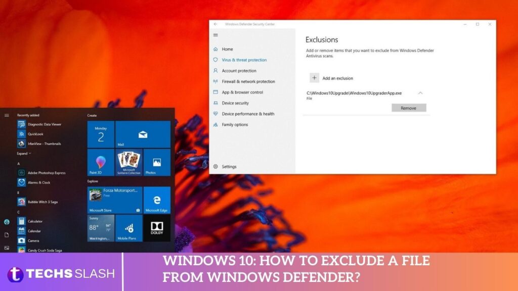 Windows 10: How To Exclude A File From Windows Defender? Windows 10: How To Exclude A File From Windows Defender?
