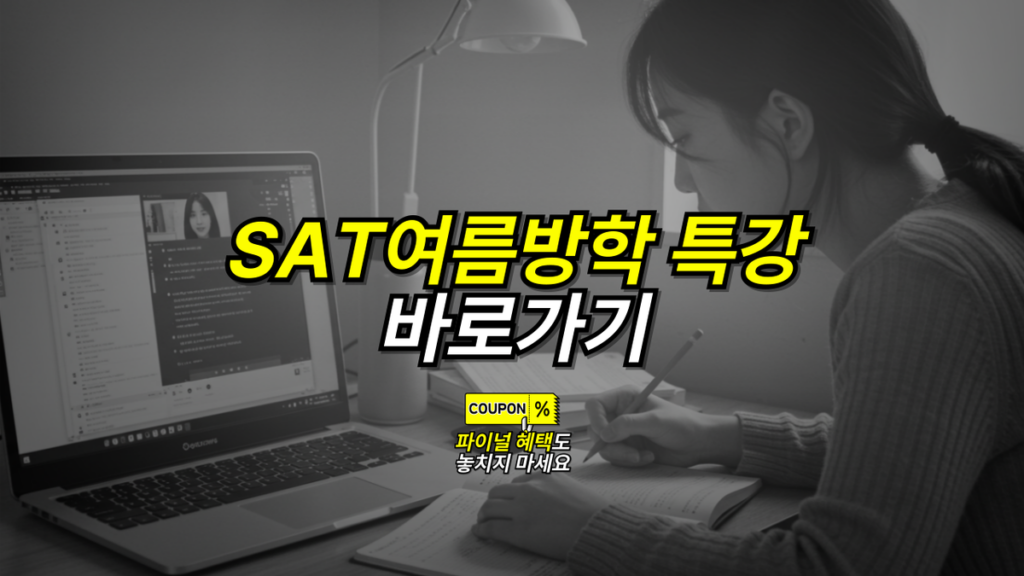 SAT 점수 향상을 위한 전문가 코칭과 자기 주도 학습의 중요성